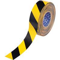 ToughStripe&reg; Max Floor Marking Tape, 2" x 100', Polyester, Black and Yellow OSI Industrial Sales