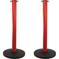 Industrial Stanchion, 37" High, Red OSI Industrial Sales