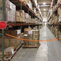 Magnetic Chain Barrier Warehouse Kit, Orange OSI Industrial Sales