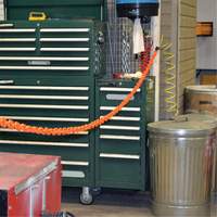 Magnetic Chain Barrier Warehouse Kit, Orange OSI Industrial Sales