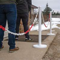 Bicolour Plastic Barrier Chain, Green/White OSI Industrial Sales