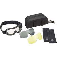 Ensemble de lunettes &agrave; coque &agrave; protection balistique X1000, Lentille Ambr&eacute;e/Transparent, Antibu&eacute;e/Anti-&eacute;gratignures, Ventilation Directe OSI Industrial Sales