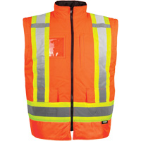 Manteau haute visibilit&eacute; 7-en-1, Polyester, Orange haute visibilit&eacute;, T-petit OSI Industrial Sales