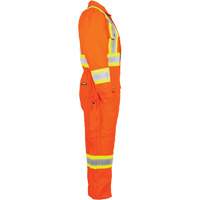High-Visibility Lined Canvas Overalls, Small, High Visibility Orange OSI Industrial Sales