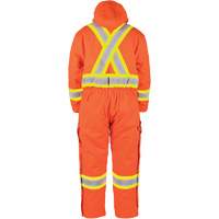 High-Visibility Lined Canvas Overalls, Small, High Visibility Orange OSI Industrial Sales