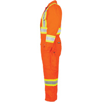 High-Visibility Lined Canvas Overalls, Small, High Visibility Orange OSI Industrial Sales