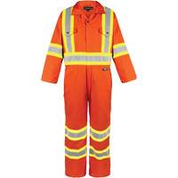 Combinaison non doubl&eacute;e haute visibilit&eacute;, Petit, Orange haute visibilit&eacute; OSI Industrial Sales