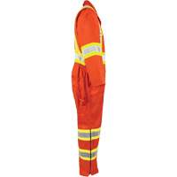 Combinaison non doubl&eacute;e haute visibilit&eacute;, Petit, Orange haute visibilit&eacute; OSI Industrial Sales