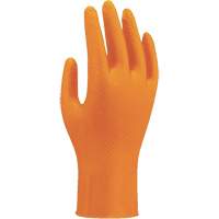 709HVO High-Visibility Disposable Gloves, 7/Small, Nitrile, 8-mil, Powder-Free, Orange OSI Industrial Sales