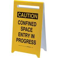 Panneau de sol “Caution Confined Space Entry In Progress”, Anglais OSI Industrial Sales