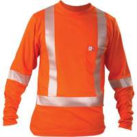 Long-Sleeved T-Shirt, Small, Orange OSI Industrial Sales