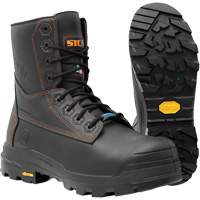 Bottes de travail Metpro Flex avec protecteur m&eacute;tatarsien, Cuir, Taille 4, Imperm&eacute;able OSI Industrial Sales
