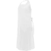 Tablier CoverMe avec encolure d&eacute;coup&eacute;e, Polyur&eacute;thane, 45" lo x 35" la, Blanc OSI Industrial Sales
