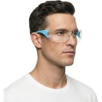 Lunettes de s&eacute;curit&eacute; bleu/blanc Adapt Lite, Lentille Transparent, Antibu&eacute;e/Anti-&eacute;gratignures, ANSI Z87+/R&eacute;pond ou surpasse la norme CSA Z94.3 OSI Industrial Sales