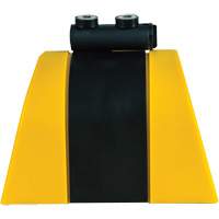 HAZLOK Safety Barrier System, Plastic, Magnetic Mount, 30', Black and Yellow Tape OSI Industrial Sales