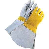 Soudeur doubl&eacute; avec poignet de 5", Cuir de vache refendu, Taille Taille unique OSI Industrial Sales