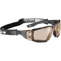 Lunettes de s&eacute;curit&eacute; RUSH+ 2.0 XP avec monture noire et grise, M/G, Lentille Cuivre, Antibu&eacute;e/Anti-&eacute;gratignures, ANSI Z87+ OSI Industrial Sales