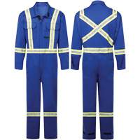 Avenger 9 oz FR Coveralls, Style 109, Men's, Royal Blue, Size 34 OSI Industrial Sales