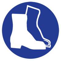 Right to Know Pictogram Labels -Boots, Vinyl, Sheet, 1" L x 1-1/8" W OSI Industrial Sales