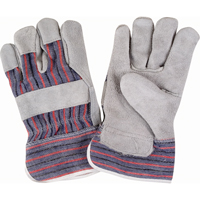 Rugged Fitters Gloves, Large, Split Cowhide Palm, Cotton Inner Lining OSI Industrial Sales