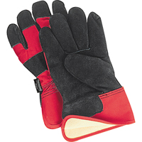 Gants d'ajusteur doubl&eacute;s pour l'hiver &agrave; chaleur sup&eacute;rieure, Grand, Paume en Cuir de vache refendu, Doublure en Thinsulate OSI Industrial Sales