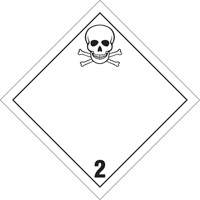 Toxic Gas TDG Placard, Plastic OSI Industrial Sales