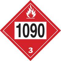 1090 Acetone Flammable Liquid TDG Placard, Plastic OSI Industrial Sales