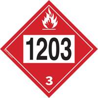1203 Gasohol & Gasoline Flammable Liquid TDG Placard, Plastic OSI Industrial Sales