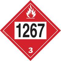 1267 Petroleum Crude Oil Flammable Liquid TDG Placard, Adhesive Vinyl OSI Industrial Sales