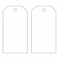 &eacute;tiquettes vierges pour la pr&eacute;vention des accidents, M&eacute;tal, 3" la x 5-3/4" h OSI Industrial Sales