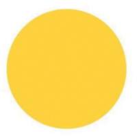 Round Write-On Labels, Circle, 3" L x 3" W, Yellow OSI Industrial Sales