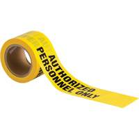 Barricade Tape, English, 3" W x 200' L, 3 mils, Black on Yellow OSI Industrial Sales