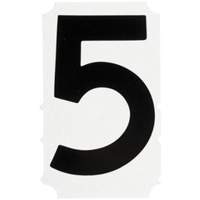Quick-Align&reg; Individual Gothic Number and Letter Labels, 5, 4" H, Black OSI Industrial Sales