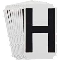 Quick-Align&reg;Individual Gothic Number and Letter Labels, H, 4" H, Black OSI Industrial Sales