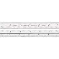 Junior Combination Squares, 6" L, 8/100" Graduations, Steel, Satin OSI Industrial Sales