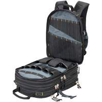 75-Pocket Tool Backpacks, 13" L x 17-1/2" W, Black, Nylon OSI Industrial Sales