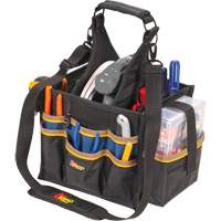 Large Electrical & Maintenance Tool Carrier, Polyester, 23 Pockets, Black OSI Industrial Sales