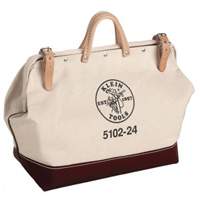 Sac d'outils robuste de 24 po, Toile, 1 pochettes, Brun/Naturel OSI Industrial Sales