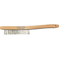 Brosses de nettoyage &agrave; manche recourb&eacute;, Acier inoxydable, 3 x 19 rangs de fils, Longueur 14" OSI Industrial Sales