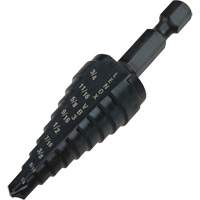 #3 Step Drill Bit, 1/4" - 3/4" , 1/16" Increments, High Speed Steel OSI Industrial Sales