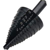 #12 Step Drill Bit, 7/8" - 1-3/8" , 3/8" Increments, High Speed Steel OSI Industrial Sales