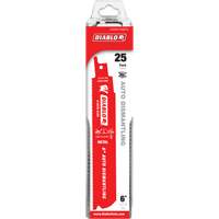 Reciprocating Blade for Auto Dismantling, Bi-Metal, 14-18 TPI, 6" L x 1" W OSI Industrial Sales