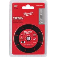 Lame abrasive au carbure, 3" x Arbre de 3/8", Carbure de silicium, 20 000 Tr/min OSI Industrial Sales