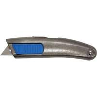 Couteau r&eacute;tractable non peintur&eacute; SECUPRO MEGASAFE, 20 mm, Acier inoxydable, Robuste, Prise en Aluminium OSI Industrial Sales