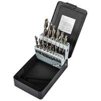 Jobber Length Drill Bit Set, 15 Pieces, High Speed Steel OSI Industrial Sales