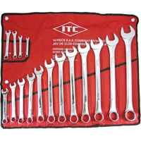 ICW-16 Professional Raised Panel Wrench Set, Combination, 16 Pieces, Imperial OSI Industrial Sales