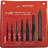 ISE-7 7-Piece Square Screw Extractor Set, For Screw Size 1/8" - 9/16" OSI Industrial Sales