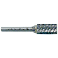 End-Cut Cylindrical Burr, 1/2" Dia., 1/4" Shank, 1" Depth of Cut OSI Industrial Sales