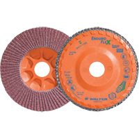 Disque &agrave; lamelles Stainless Enduro-Flex, 5" x 5", Type 27, Grain 40, Alumine de zirconium OSI Industrial Sales