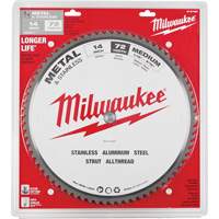 Endurance&reg; Circular Saw Blade, 14", 72 Teeth, Metal Use OSI Industrial Sales